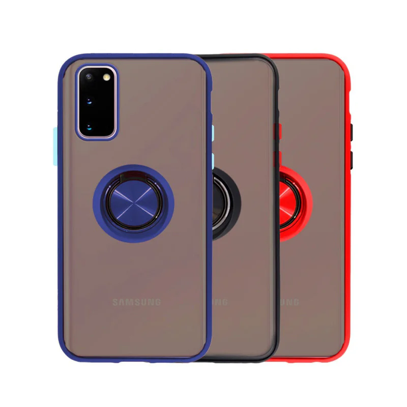 Capa Magnética de Gel Apokin com Suporte para Samsung Galaxy S20 FE Vermelho - Imagem 1