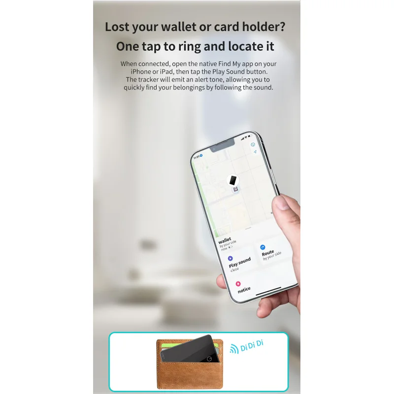 Localizador Apokin MICFLIP P041 Formato Cartão Compatível com Apple e Google - Imagem 5