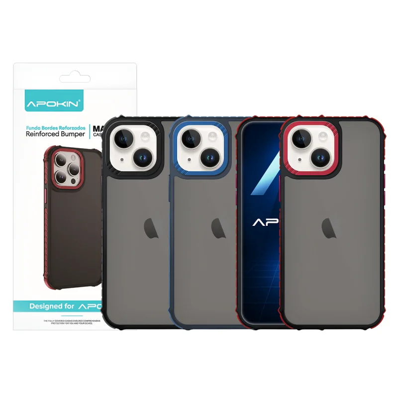 Capa Apokin para iPhone 13 e 14 Rock Fumada Preto - Imagem 1