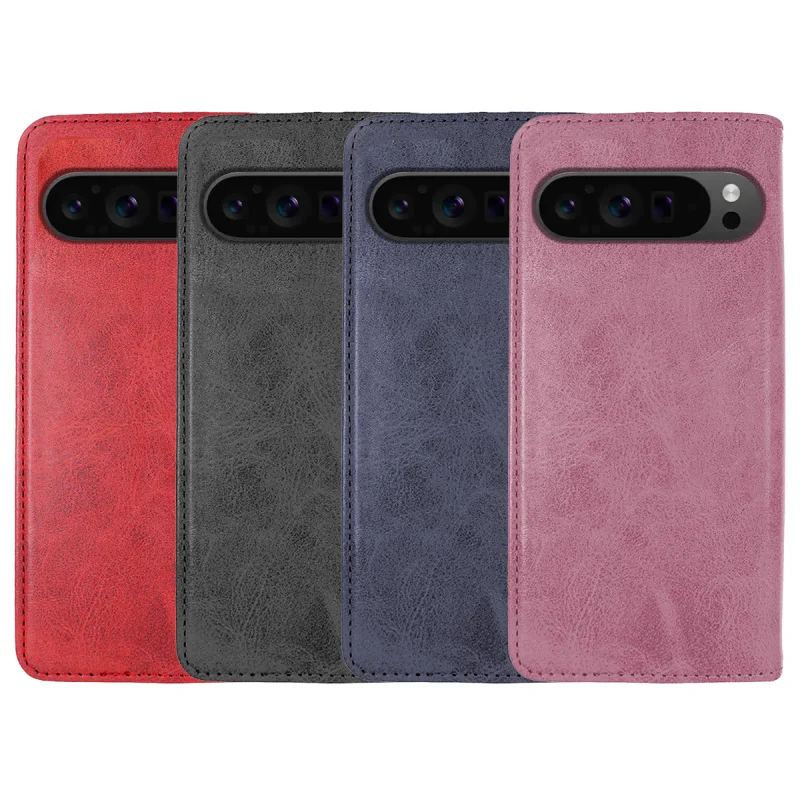 Capa Apokin para Google Pixel 9 Pro XL Pele Sintética Preto