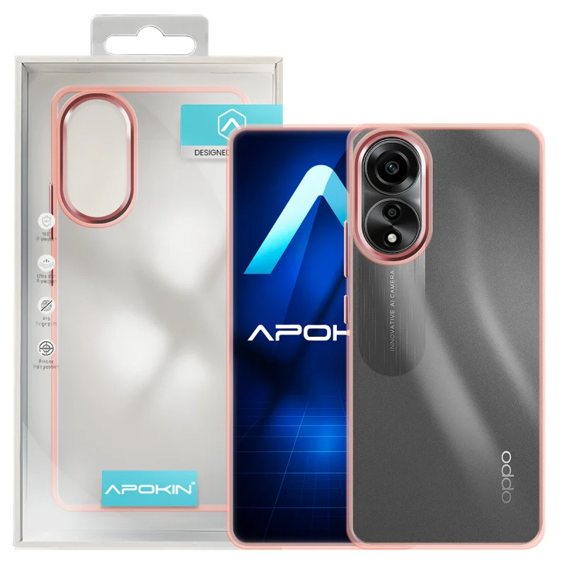 Capa Apokin para Oppo A78 5G Acrílica Transparente Lilás - Imagem 5
