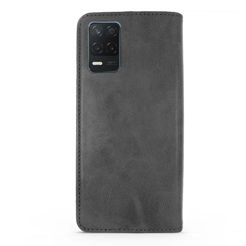 Capa Apokin para Realme 8 / 8 Pro em Pele Sintética com Porta-Cartões Azul - Imagem 6