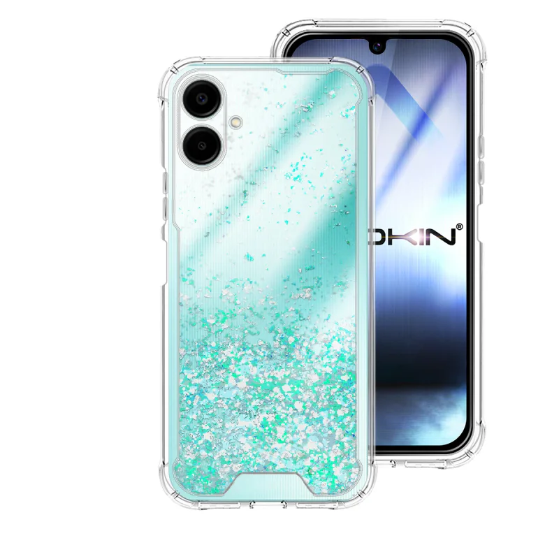 Capa Apokin para Samsung Galaxy A06 Gel com Purpurina Transparente Variedade de cores - Imagem 4
