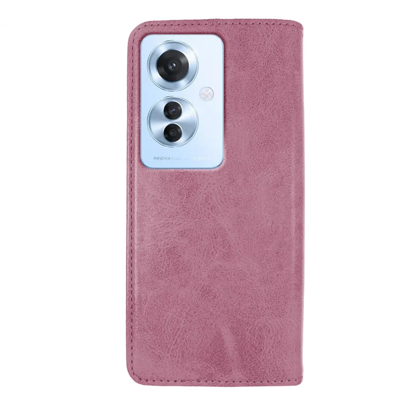 Capa com Compartimento para Cartões Apokin Polipele para Oppo Reno 11F Rosa - Imagem 2