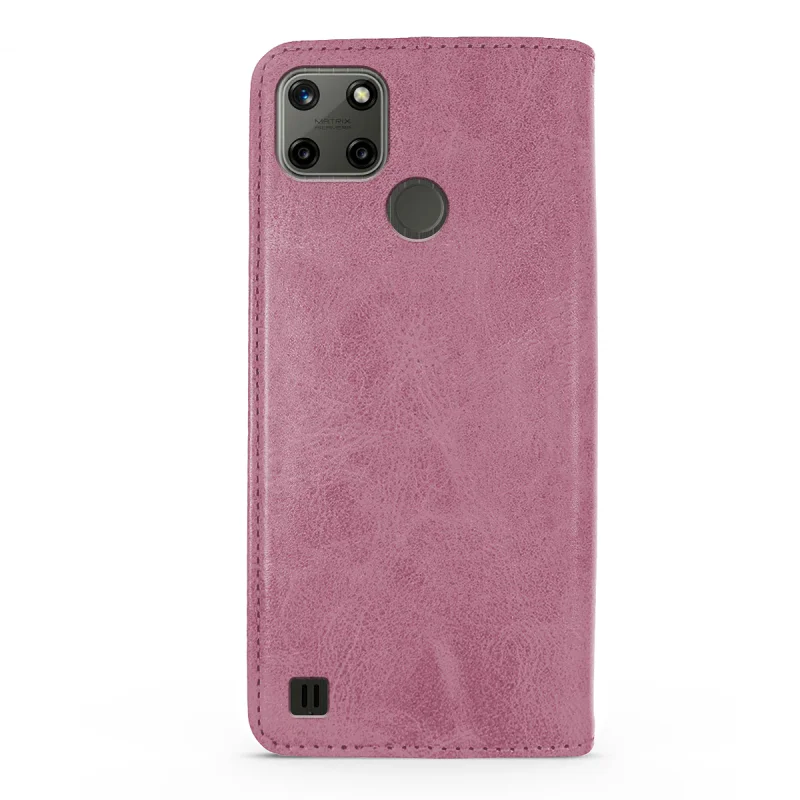 Capa Livro Apokin para Realme C21Y e C25Y com Porta-cartões em Pele Sintética Azul - Imagem 5