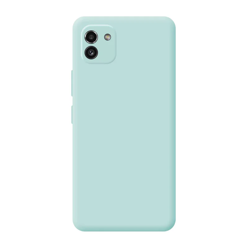 Capa Apokin para Samsung Galaxy A03 Silicone Suave com Câmara 3D Azul - Imagem 2
