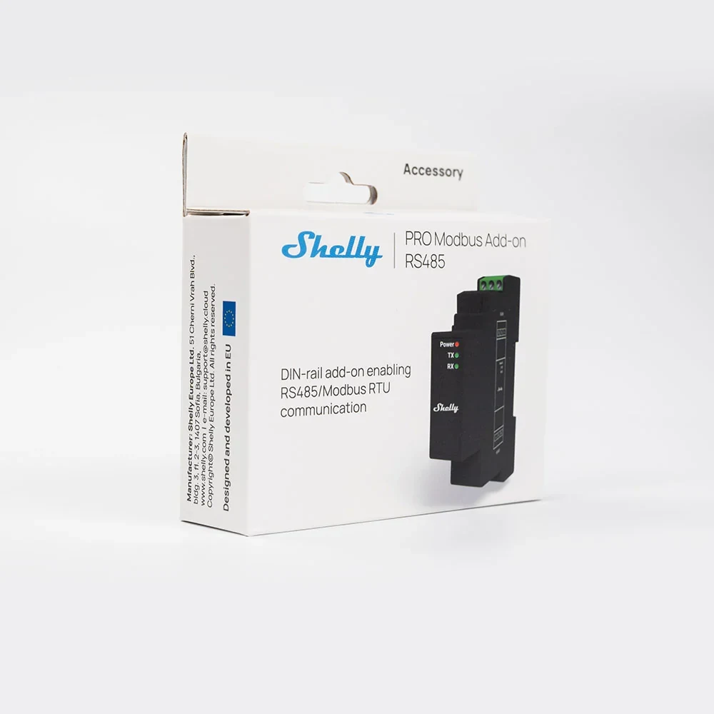 Módulo de Expansão Shelly Pro Modbus Add-on RS485 para Calha DIN - Imagem 4