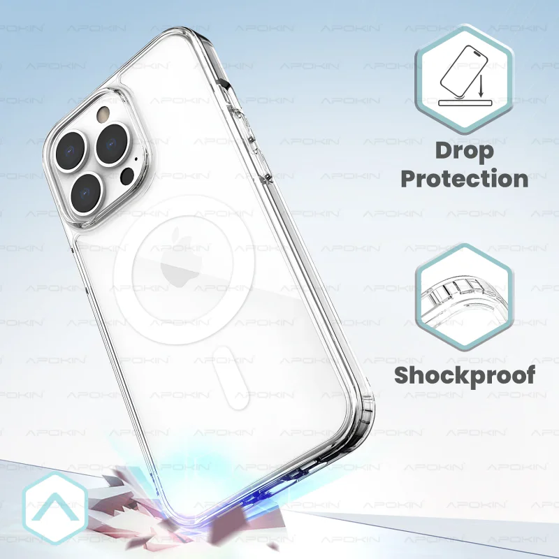 Capa Apokin para iPhone 11 Transparente Premium com MagSafe Transparente - Imagem 2