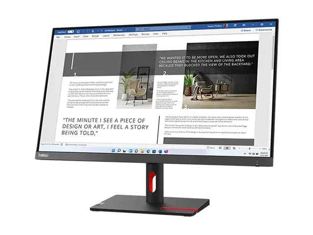 Monitor Lenovo ThinkVision S27i-30 27" IPS Full HD 100Hz Cinza - Imagem 3