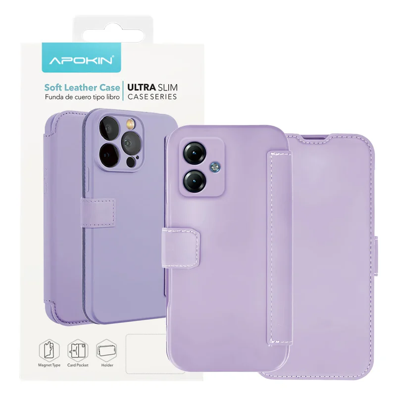 Capa de Silicone Macio Apokin para Motorola Moto G14 Preto - Imagem 2