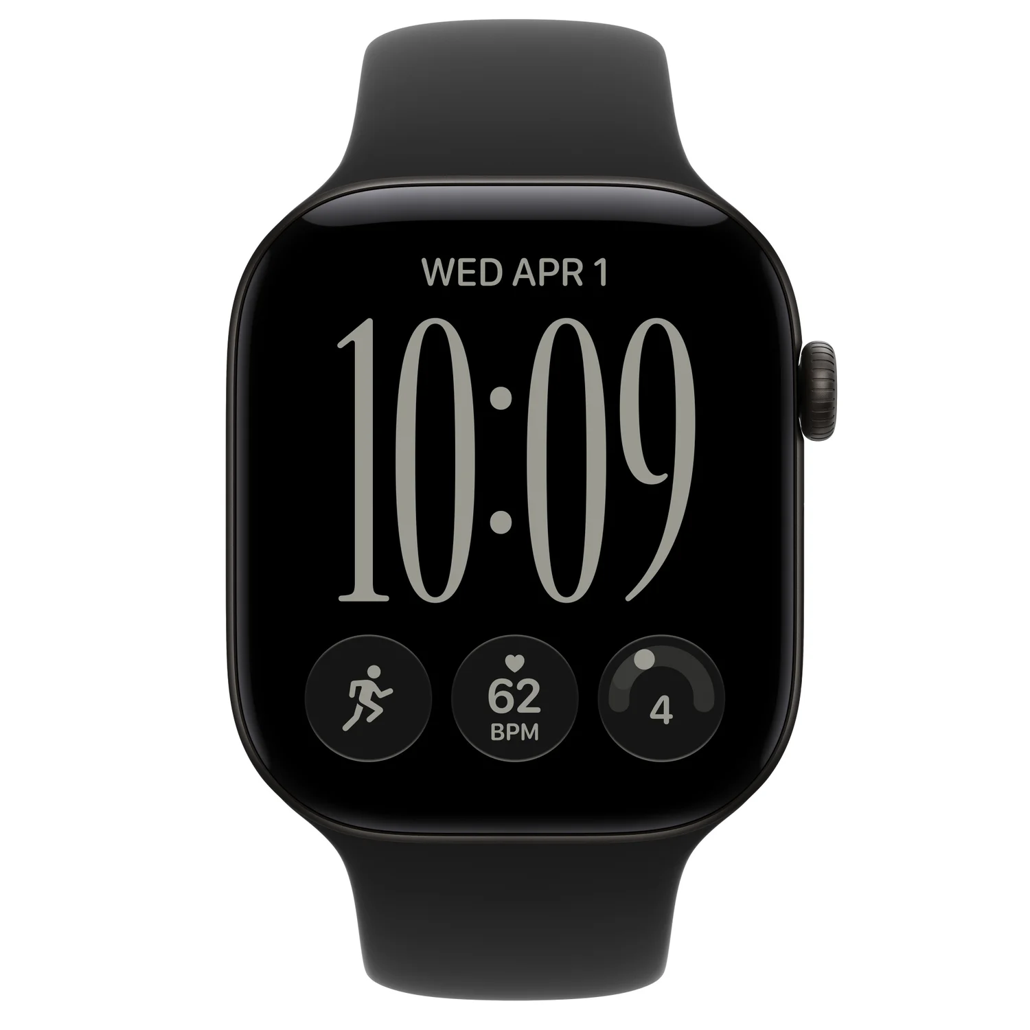 Smartwatch Apple Watch Series 12 GPS + Cellular 46mm Alumínio Preto com Bracelete Desportiva Preta S/M - Imagem 2