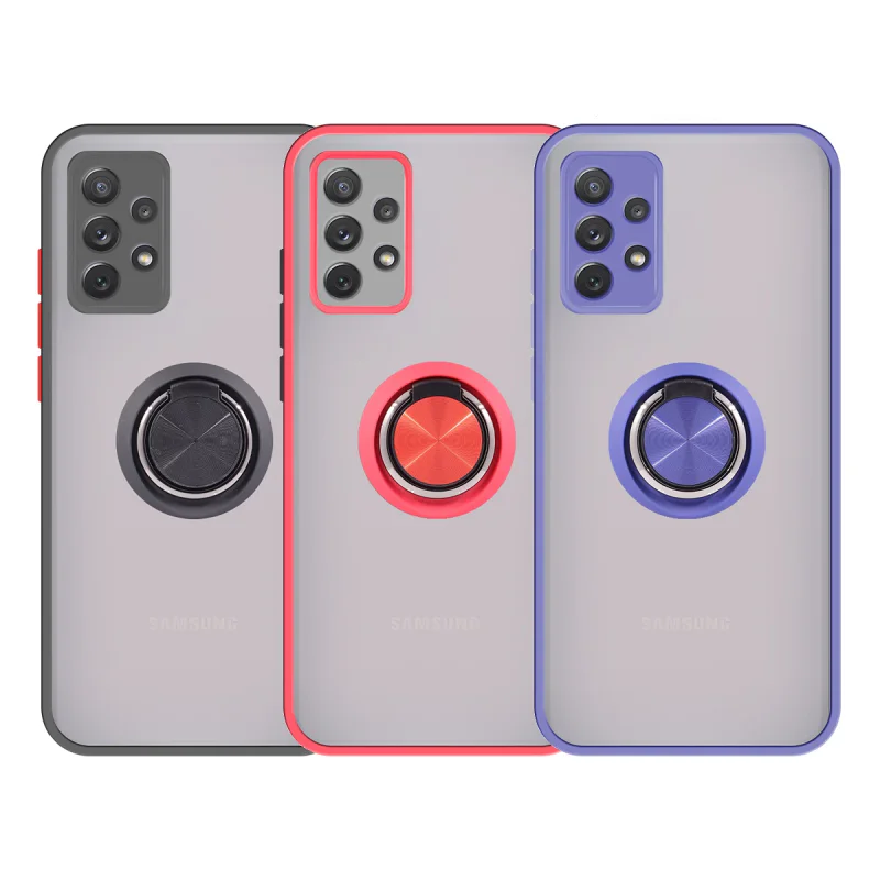 Capa Apokin para Samsung Galaxy A73 5G Gel Magnética com Suporte Fumada Azul - Imagem 1