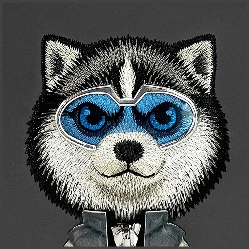 Capa Nimmy Apokin Série Cool e Cute Bordada para iPhone 17 Pro Husky - Imagem 4