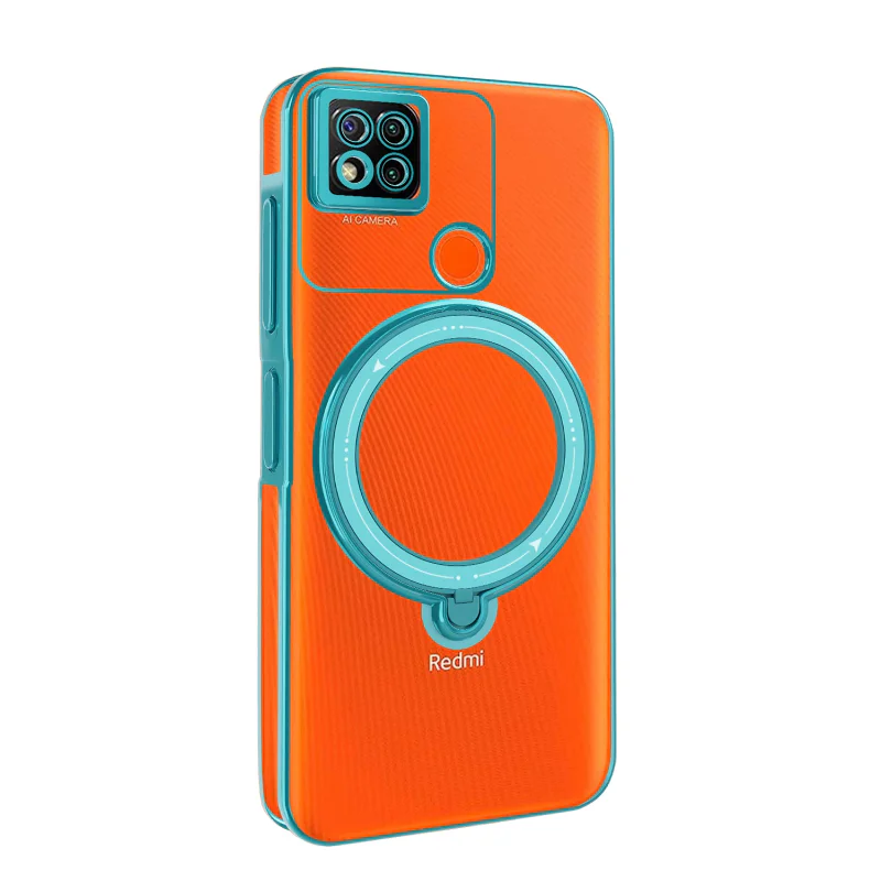 Capa Apokin para Xiaomi Redmi 9C com Anel MagSafe Rosa - Imagem 5