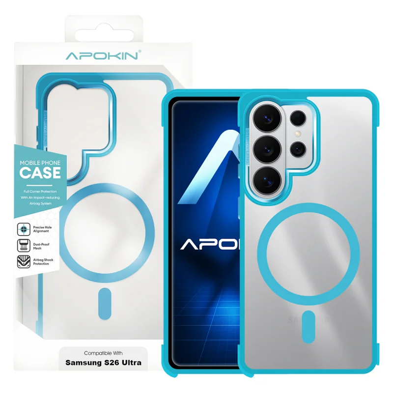 Capa Apokin para Samsung Galaxy S26 Ultra em Silicone Premium com MagSafe Variedade de cores - Imagem 5