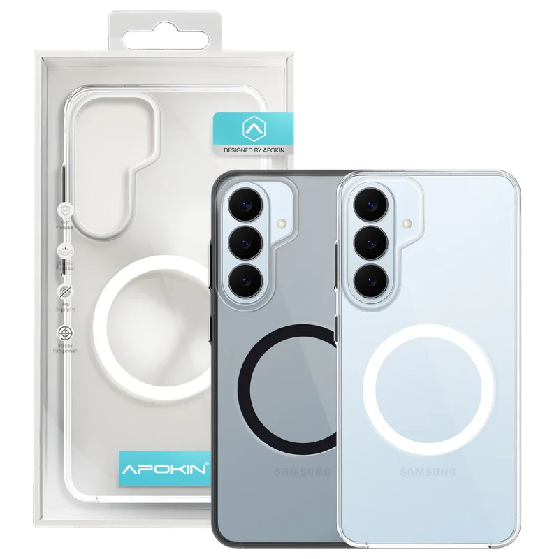 Capa de Policarbonato Apokin MagSafe para Samsung Galaxy S26 Plus Preto - Imagem 1