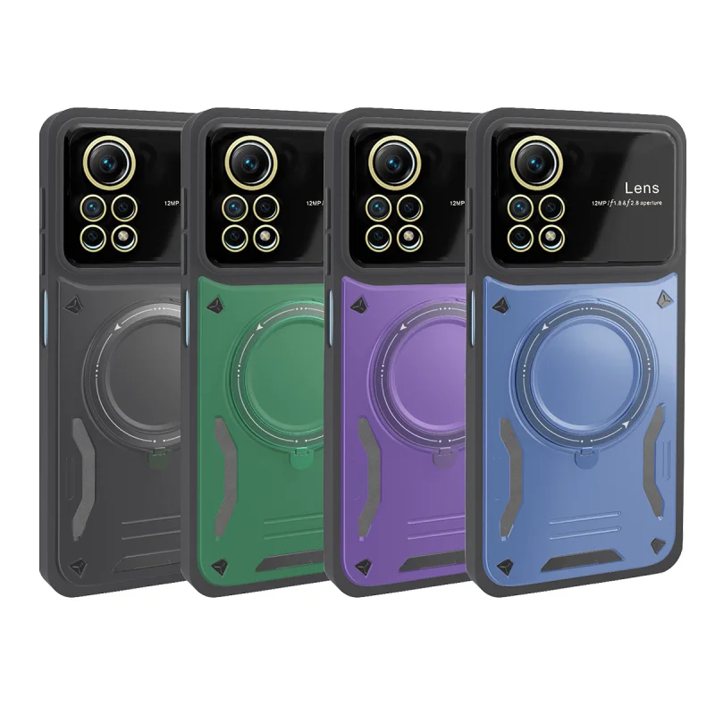 Capa Antichoque Apokin com Apoio para Xiaomi Redmi Note 12 Pro 4G Variedade de cores