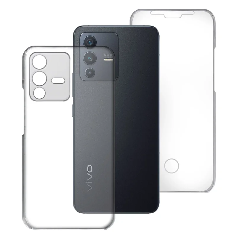 Capa Apokin para Vivo V23 5G Dupla 360 Silicone Transparente