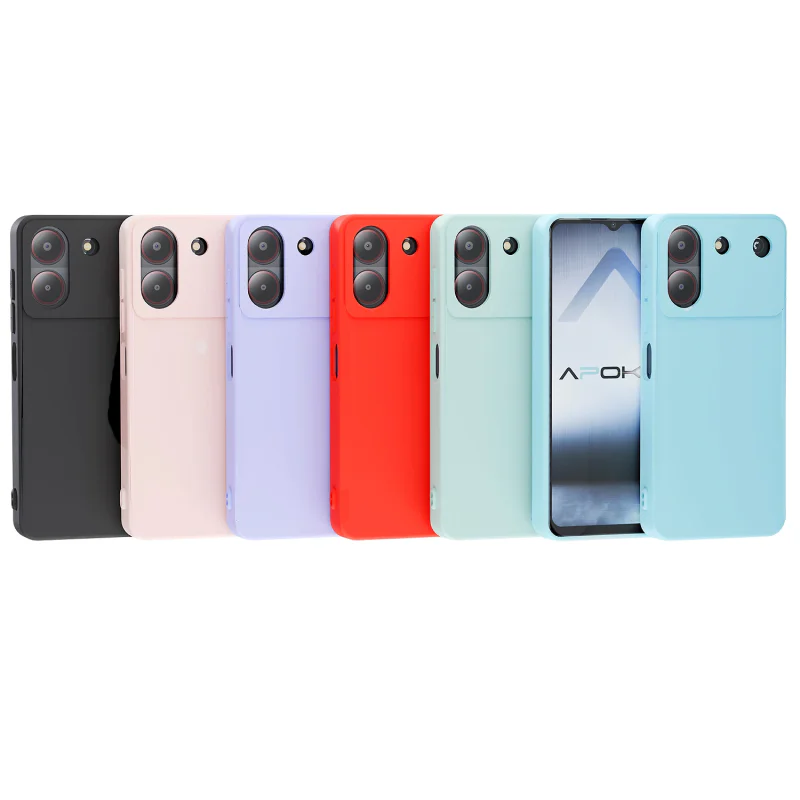 Capa de Silicone Suave Apokin para ZTE Blade A54 Variedade de cores - Imagem 1