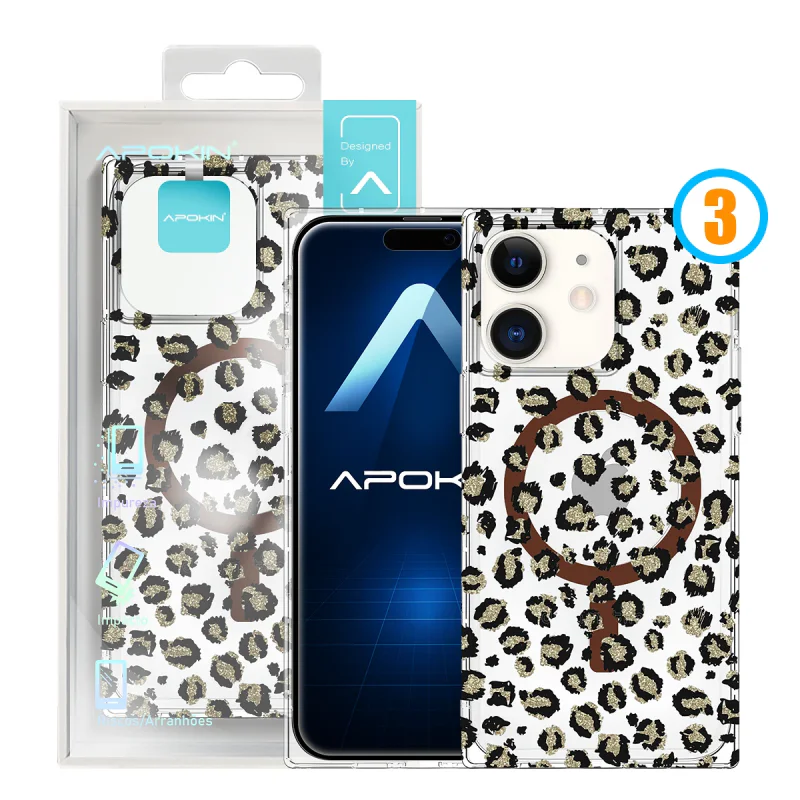 Capa Apokin Metalizada com MagSafe e Desenhos para iPhone 11 Modelo 3 - Imagem 4