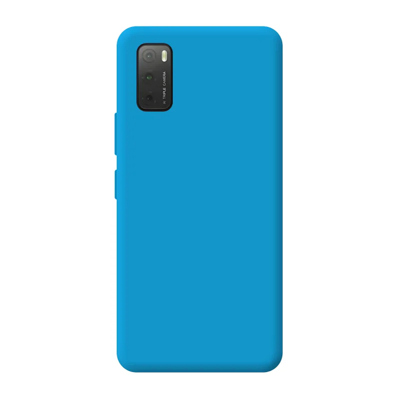 Capa de Silicone Macio Apokin com Proteção de Câmara 3D para TCL 20Y Azul - Imagem 2
