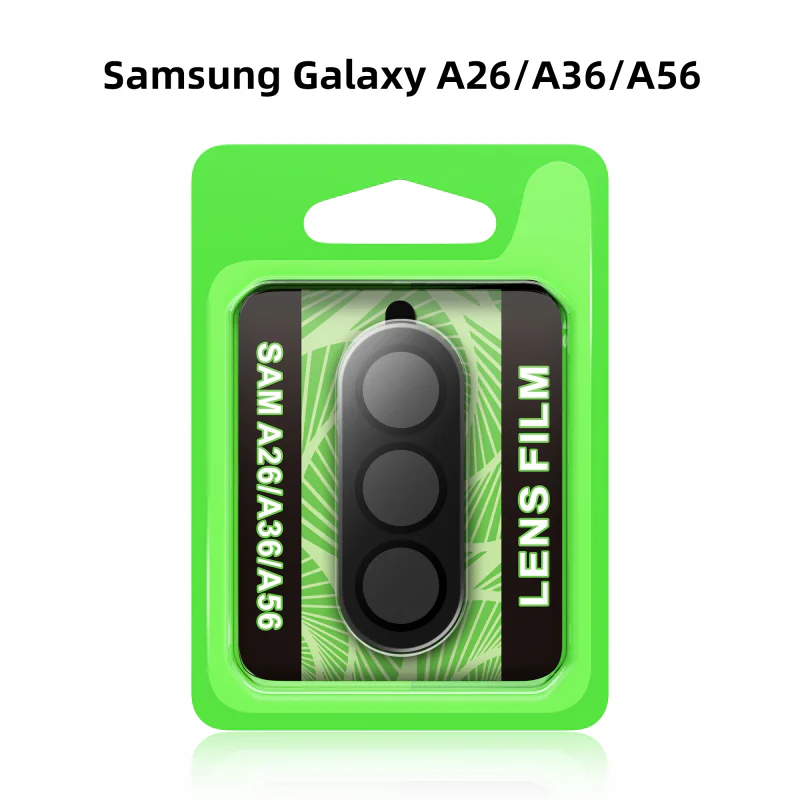 Protetor de Lente Apokin para Samsung Galaxy A26 A36 e A56 Metálico Amarelo - Imagem 1