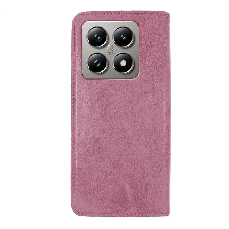 Capa Apokin em Pele Sintética com Porta-Cartões para Xiaomi 14T Pro Preto - Imagem 2