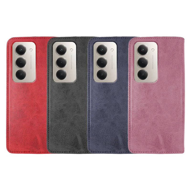 Capa Livro Apokin para Xiaomi Redmi 15 em Pele Sintética com Porta-Cartões Azul Marinho