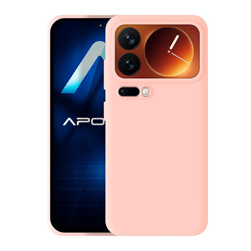 Capa Apokin para Xiaomi 17T Silicone Macio Lilás Rosa