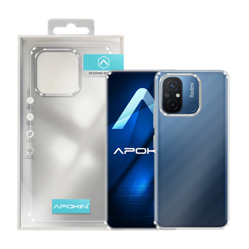 Capa Apokin para Xiaomi Redmi 12C Antichoque Acrílica Transparente - Imagem 6