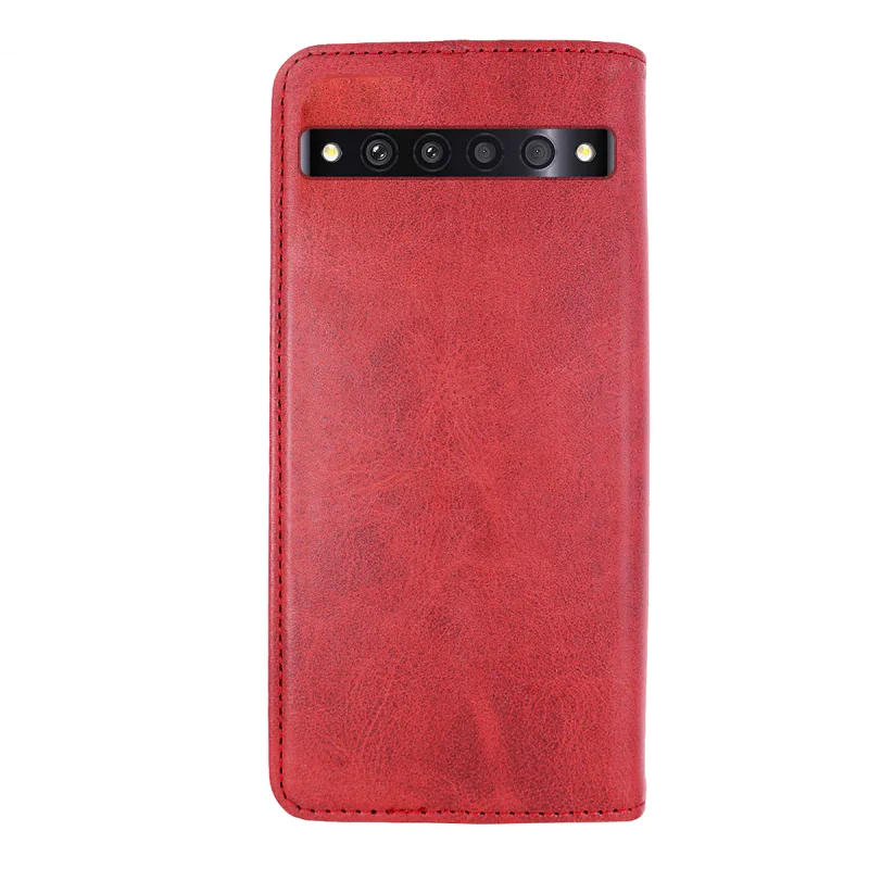 Capa Apokin para TCL 10 Pro Pele Sintética com Porta-cartões Preto - Imagem 5