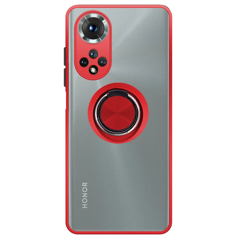 Capa Apokin para Honor X9 4G e 5G em Gel Fumado com Suporte Magnético Preto - Imagem 3