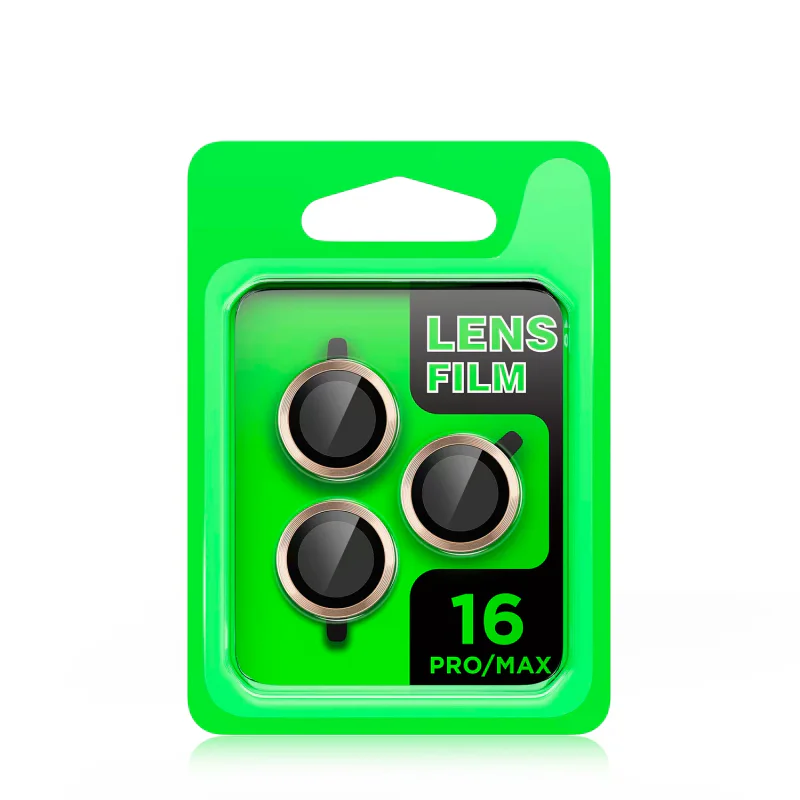 Protetor de Lentes Apokin para iPhone 17 Pro / 17 Pro Max Metálico Laranja - Imagem 2