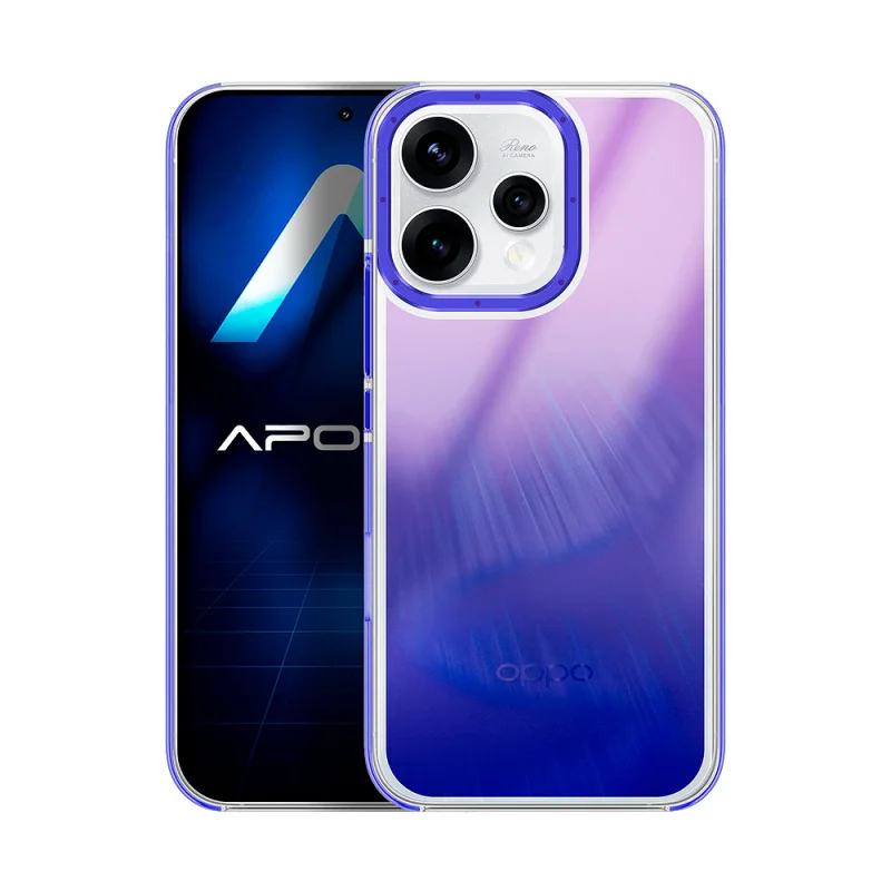 Capa Apokin para Oppo Reno 14F Efeito Camaleão Prata - Imagem 2