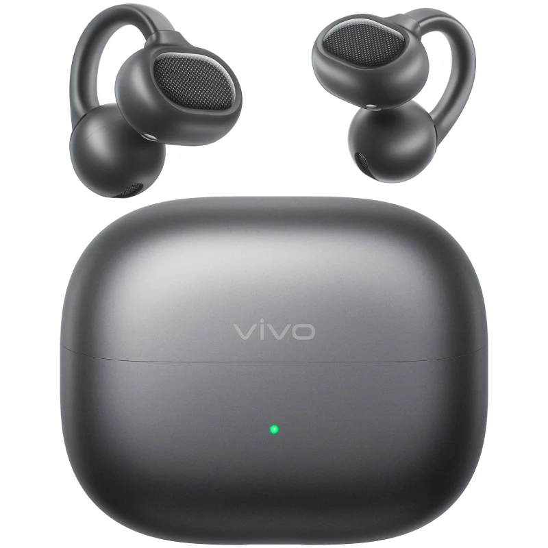 Auriculares Bluetooth Vivo Buds Clip Open-Ear com Estojo de Carga Pretos - Imagem 5