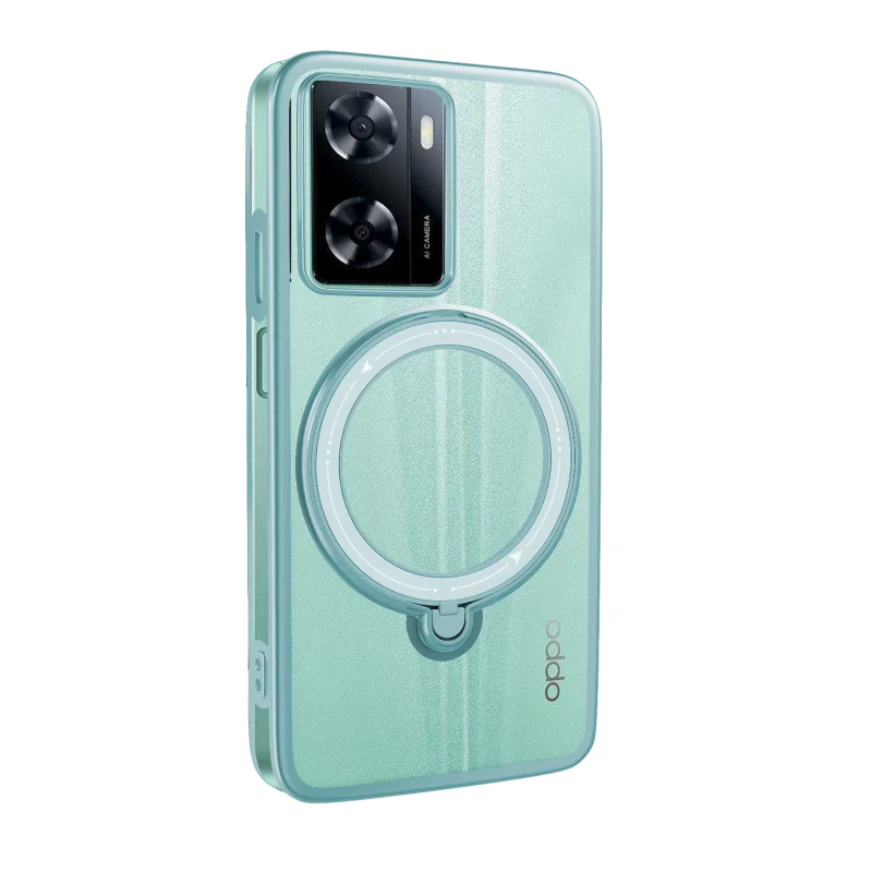 Capa Apokin para Oppo A57 com Anel e MagSafe Verde - Imagem 5