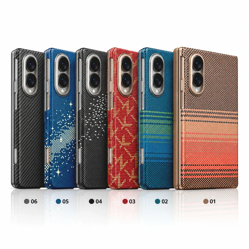 Capa Njoyny Série Kevlar Apokin para Samsung Galaxy Z Fold 8 Multicolor