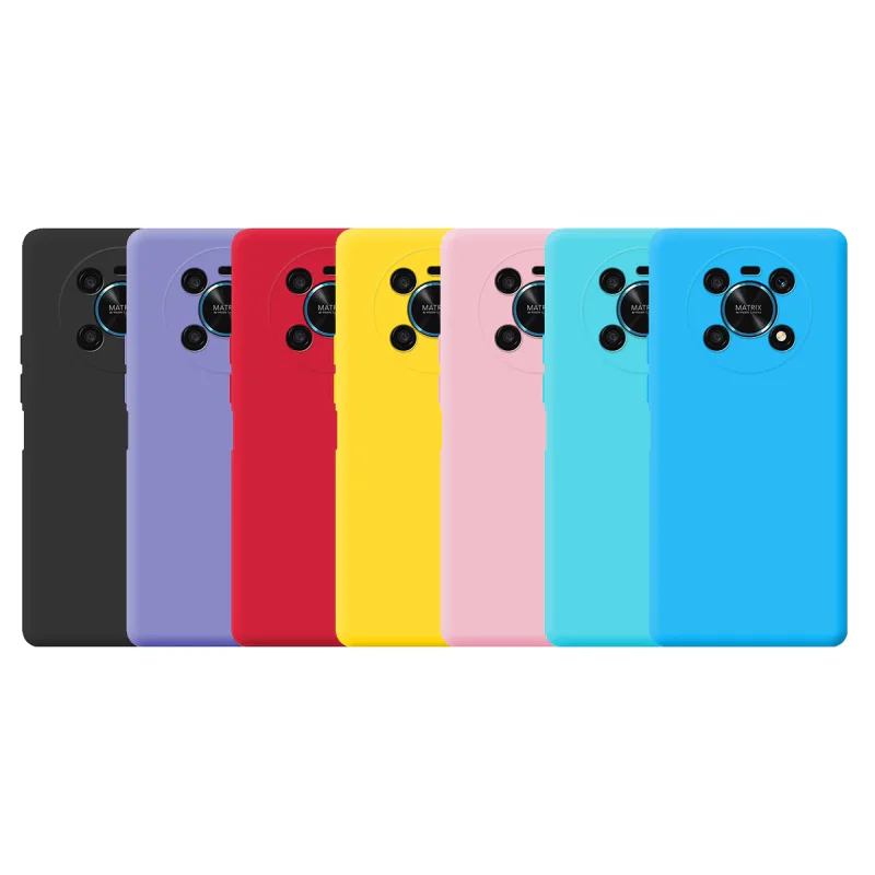 Capa Apokin para Honor Magic 4 Lite / X9 Silicone Macio com Proteção de Câmara 3D Azul Turquesa - Imagem 1