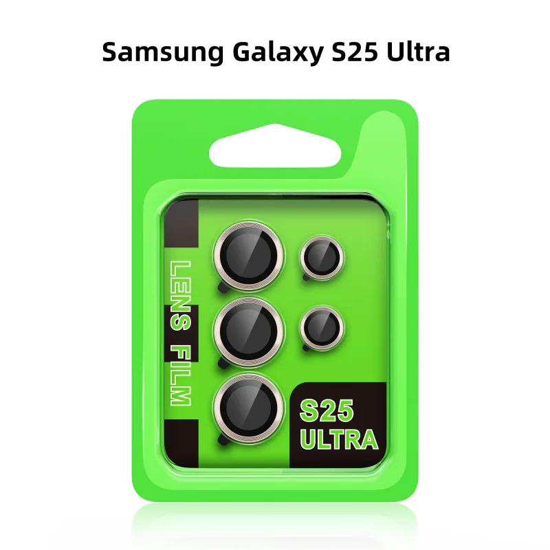 Protetor de Lente Apokin com Anel Metálico para Samsung Galaxy S25 Ultra Preto - Imagem 1