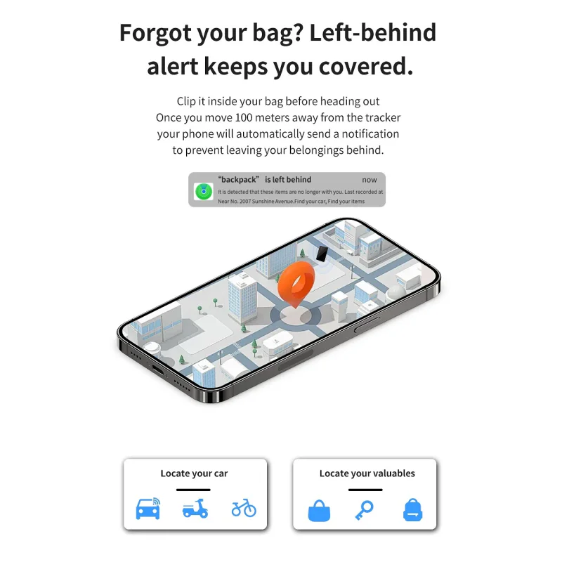 Localizador Apokin MICFLIP P041 Formato Cartão Compatível com Apple e Google - Imagem 6