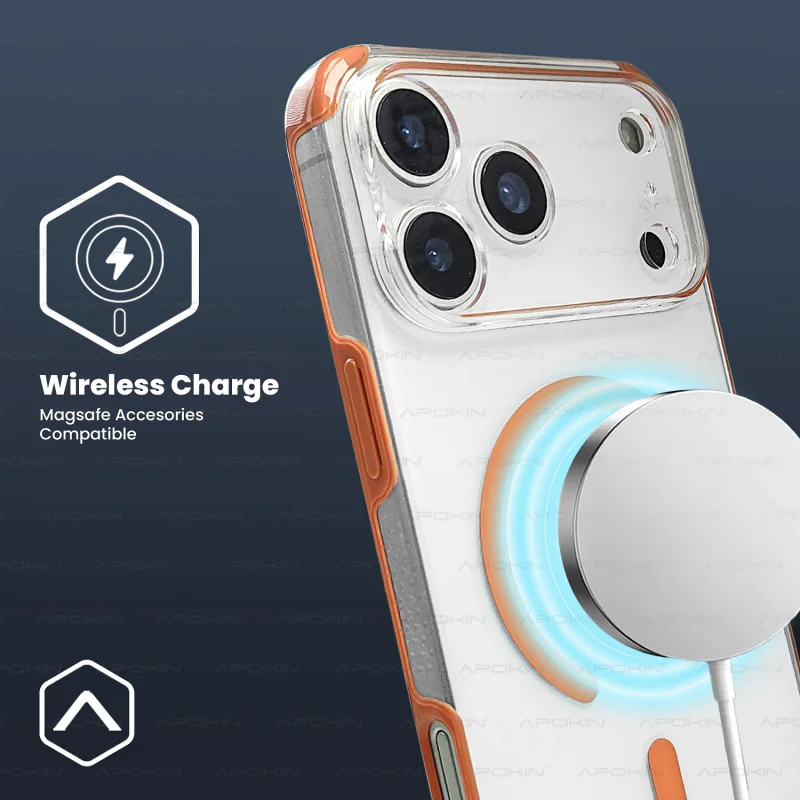 Capa Apokin Allmatch para iPhone 17 Pro Max Híbrida com MagSafe Branco - Imagem 2