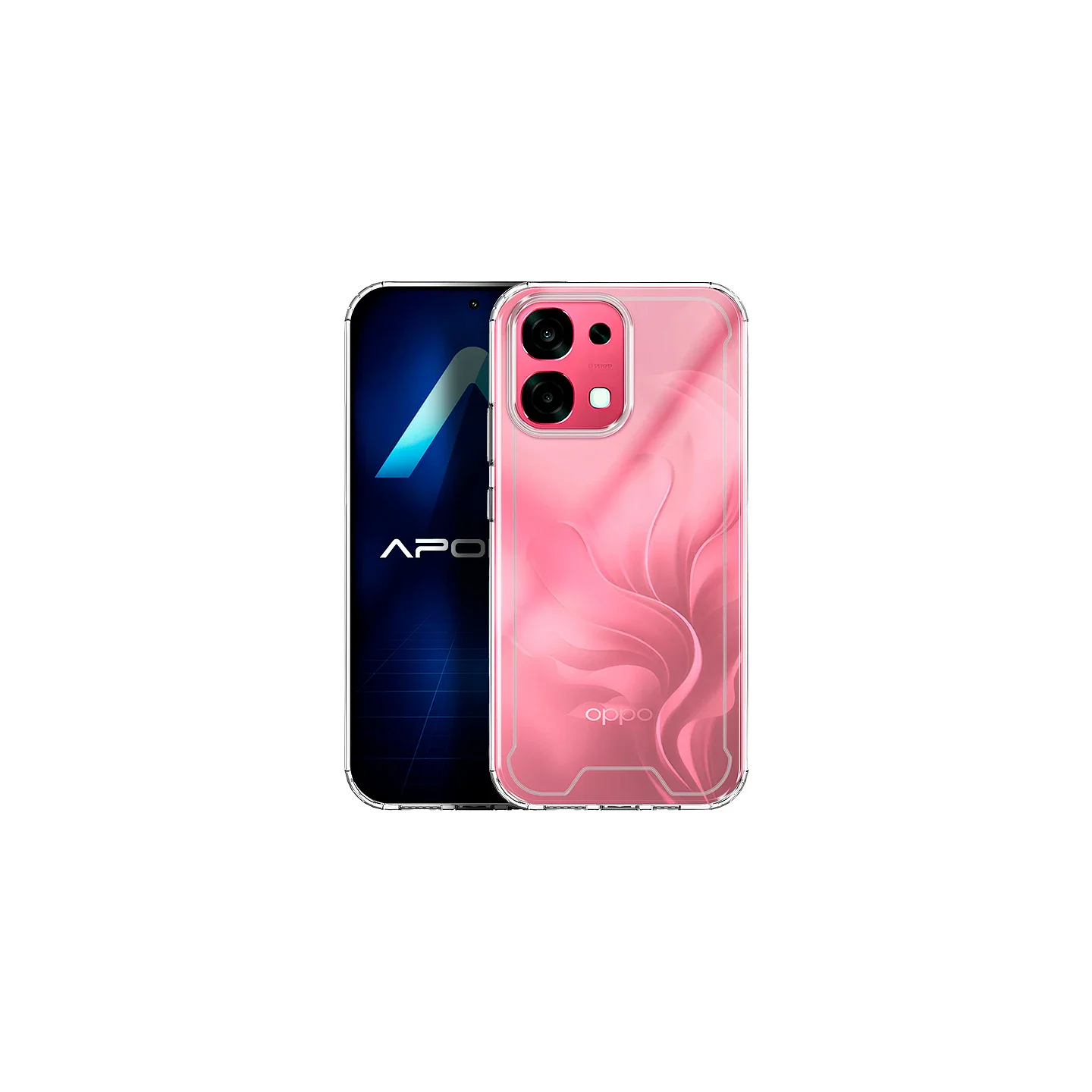 Capa Transparente Anti-Choque Apokin para OPPO A6 Pro - Imagem 1