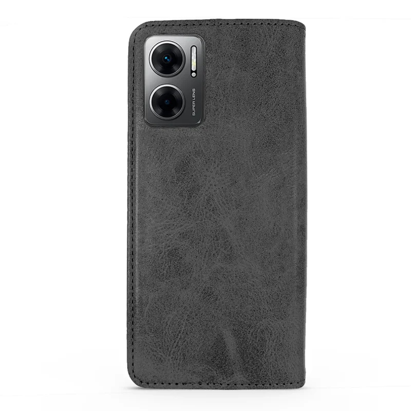 Capa Livro Apokin para Xiaomi Redmi 10 5G com Porta-Cartões em Pele Sintética Preto - Imagem 4