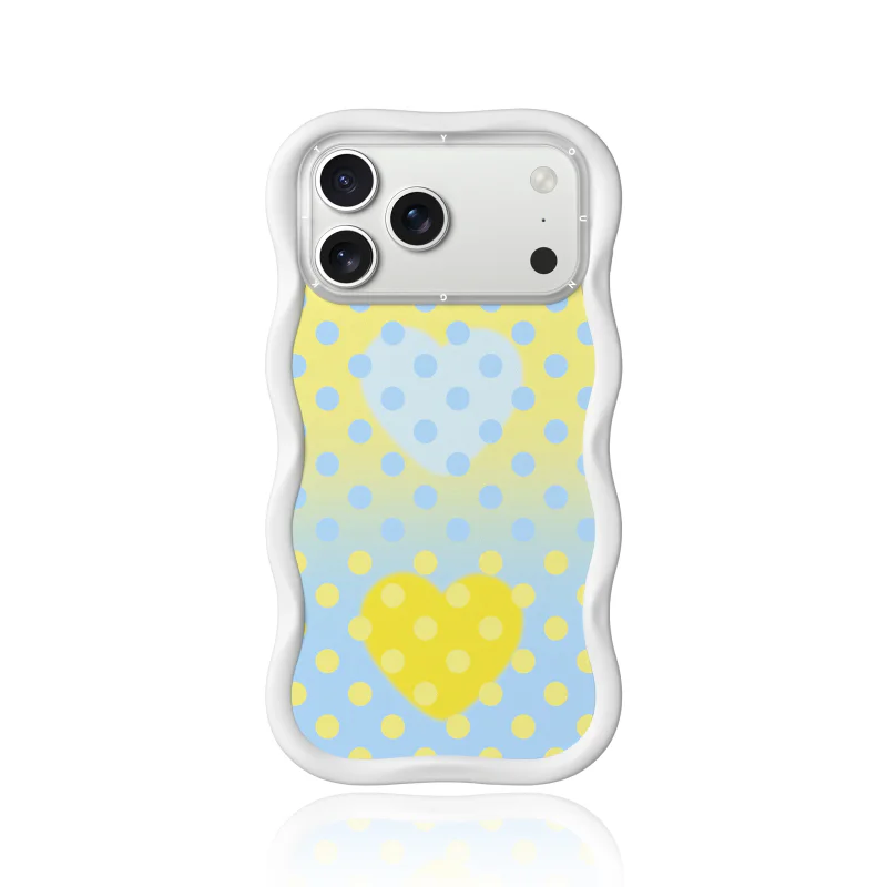 Capa Youngkit para iPhone 16 Pro Big Wave Sweetheart com MagSafe Branco