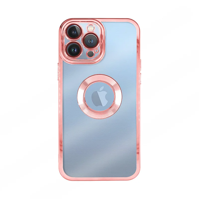 Capa de Silicone Apokin iPhone 15 Pro Max Transparente com Rebordo Cromado e Proteção de Câmara 3D Prata - Imagem 6