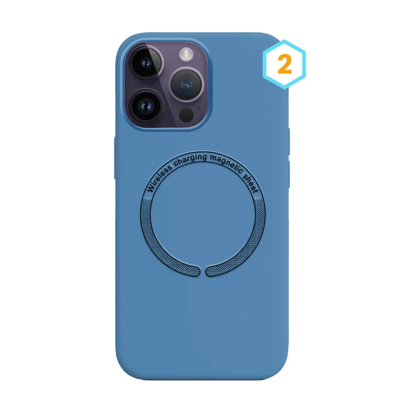 Capa de Silicone Líquido com MagSafe Apokin para iPhone 14 Pro Cor 1 - Imagem 3