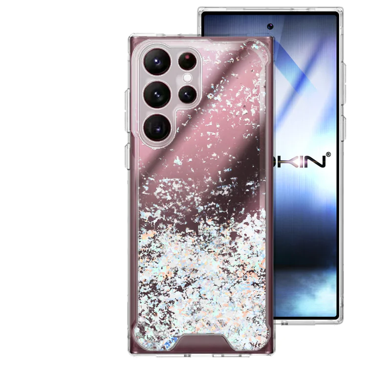Capa Acrílica com Purpurina Apokin para Samsung Galaxy S22 Ultra Variedade de cores - Imagem 5