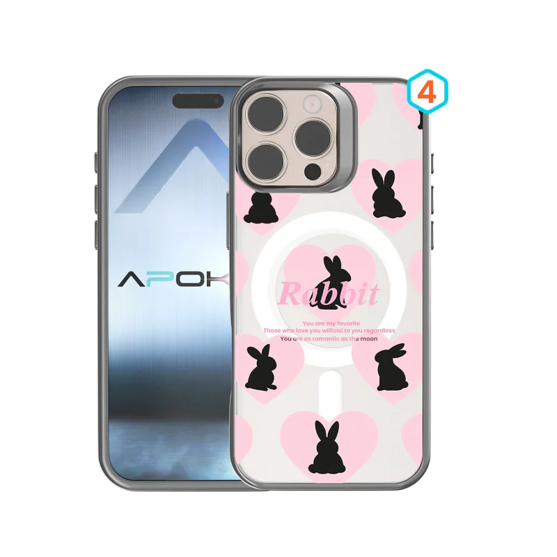 Capa Apokin para iPhone 14 Pro Max Semitransparente com Desenho e MagSafe Desenho 4 - Imagem 5