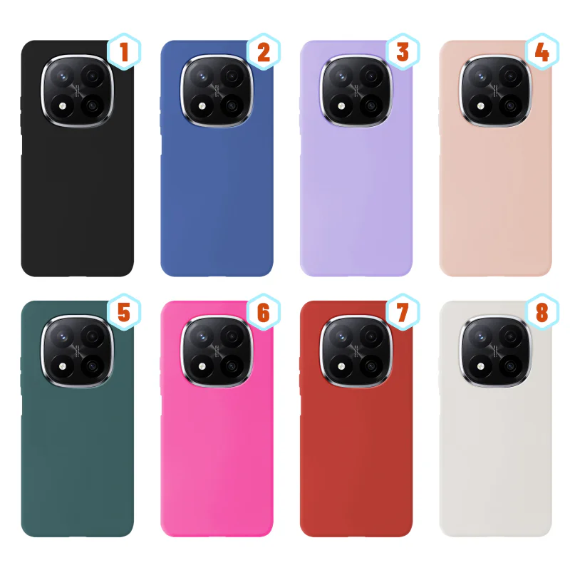 Capa Apokin para Xiaomi Redmi Note 14 Pro 5G e Pro Plus Silicone Líquido Efeito Pele 3 - Imagem 1