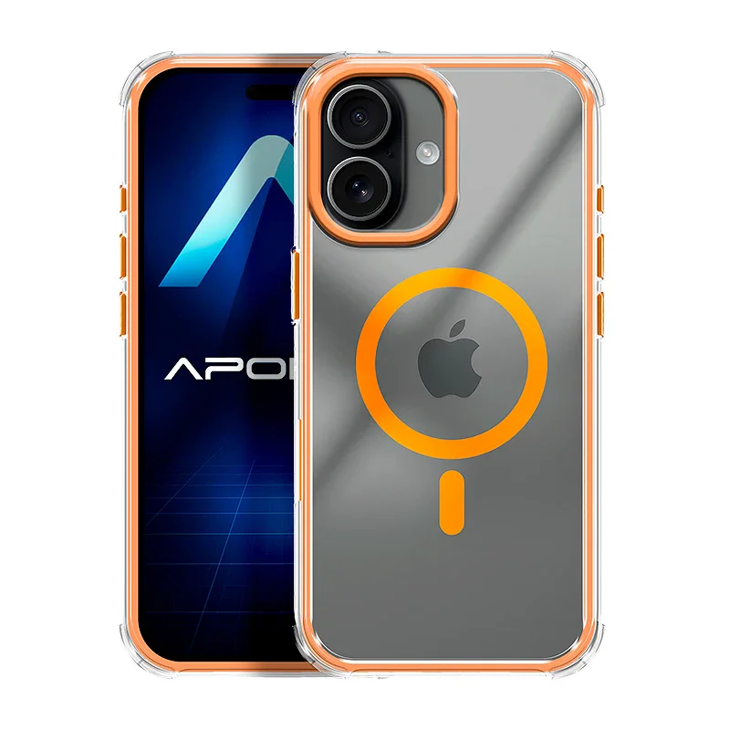 Capa Apokin Airbag com MagSafe para iPhone 17 Laranja - Imagem 1